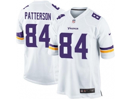 Nike Minnesota Vikings 84 Cordarrelle Patterson White Game NFL Jersey