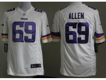 Nike Minnesota Vikings 69 Jared Allen White Game NFL Jersey