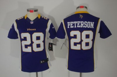 Nike Women Minnesota Vikings #28 Peterson Purple(Women Limited J