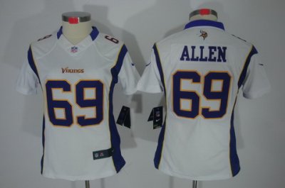 Nike Women Minnesota Vikings #69 Allen White(Women Limited Jerse
