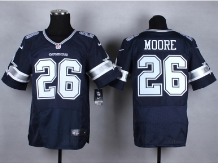 Nike Dallas Cowboys 26 Sterling Moore blue Elite NFL Jersey