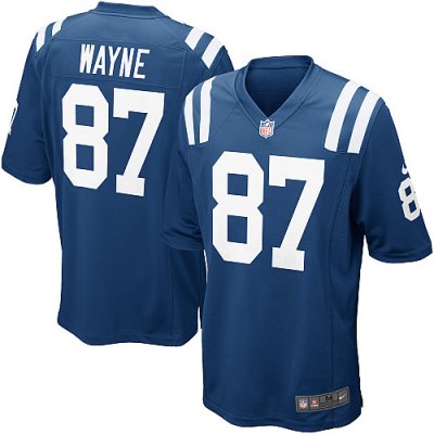 Youth Nike Indianapolis Colts 87# Reggie Wayne Game Blue Color J