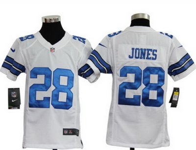 Nike Nfl Youth Dallas Cowboys 28# Felix Jones White Jerseys