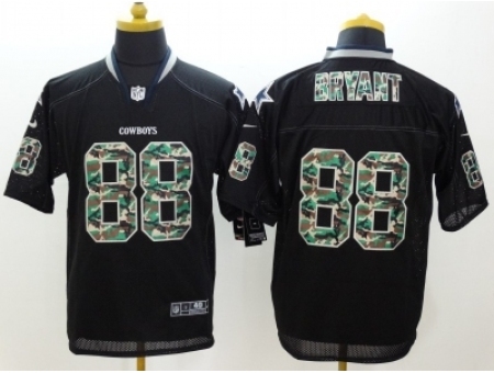 Nike Dallas Cowboys 88 Dez Bryant Black Elite Camo Fashion NFL Jersey