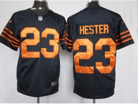 Nike Chicago Bears 23 Devin Hester Blue Limited Orange Number NFL Jersey