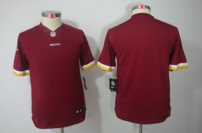 Nike Youth Washington RedSkins Blank Red Color[Youth Limited Jerseys]