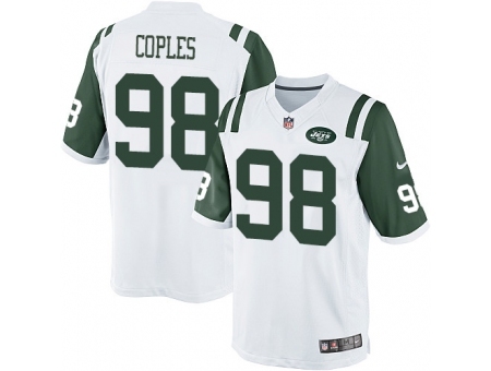 Nike New York Jets 98 Quinton Coples White Limited NFL Jersey