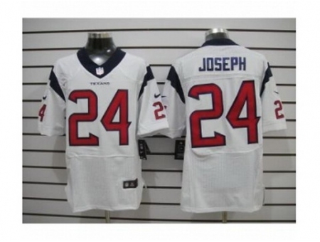 Nike Houston Texans 24 Johnathan Joseph White Elite NFL Jersey