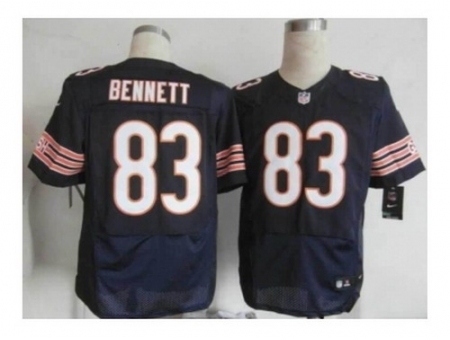 Nike Chicago Bears 83 Martellus Bennett blue Elite NFL Jersey