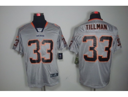 Nike Chicago Bears 33 Charles Tillman Grey Elite Lights Out NFL Jersey