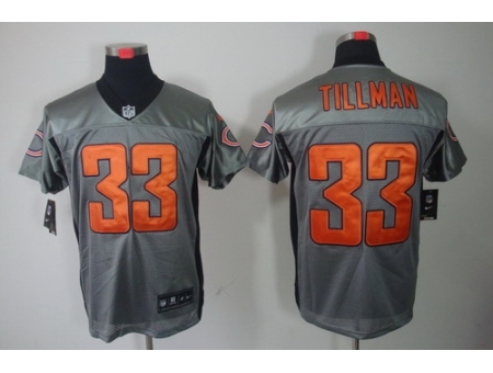 Nike Chicago Bears 33 Charles Tillman Grey Elite Shadow NFL Jersey