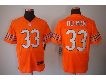 Nike Chicago Bears 33 Charles Tillman Orange Elite NFL Jersey