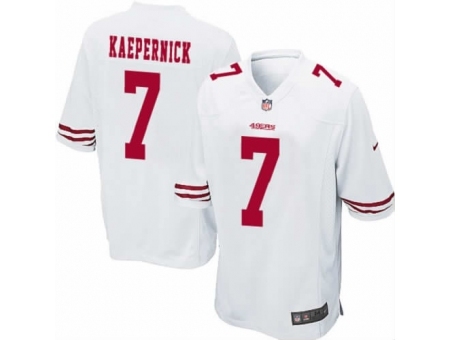Nike San Francisco 49ers 7 Colin Kaepernick white Elite NFL Jers