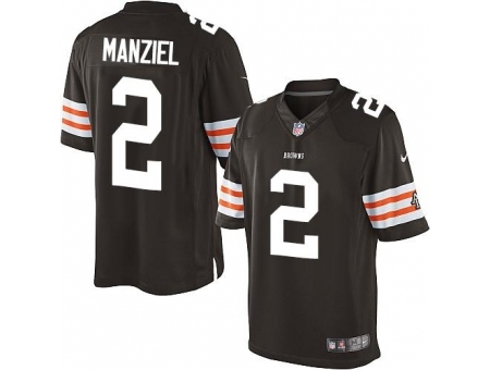 Nike Cleveland Browns 2 Johnny Manziel Brown Limited NFL Jersey