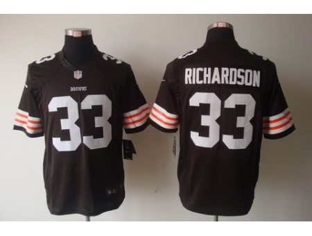 Nike Cleveland Browns 33 Trent Richardson Brown Limited NFL Jersey