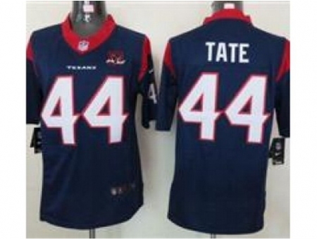 Nike Houston Texans 44 Ben Tate Blue Limited W 10th Patch NFL Jersey