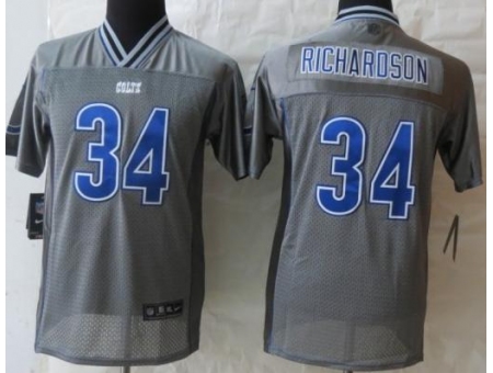 Youth Nike Indianapolis Colts 34 Trent Richardson Grey Vapor Eli