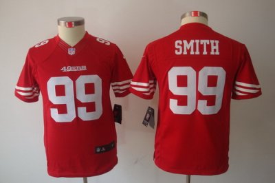 Youth Nike San Francisco 49ers 99# Aldon Smith Red Limited Jerseys