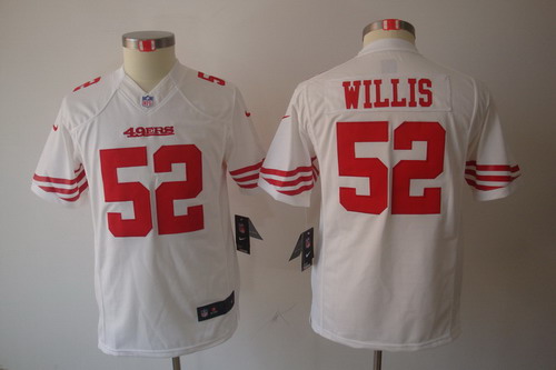 Youth Nike San Francisco 49ers 52# Willis White Limited Jerseys