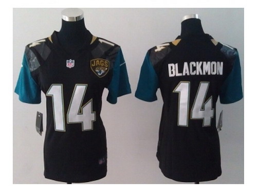 Nike Women Jacksonville Jaguars #14 Justin Blackmon Black Jersey