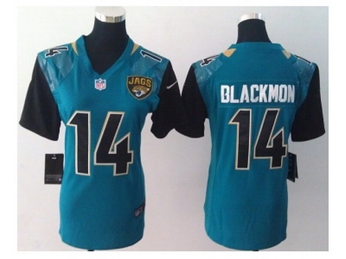 Nike Women Jacksonville Jaguars #14 Justin Blackmon green Jerseys(NEW)