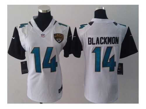 Nike Women Jacksonville Jaguars #14 Justin Blackmon white Jerseys(NEW)