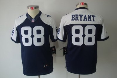 Youth Nike Dallas Cowboys #88 Bryant Blue Limited Throwback NFL Jerseys