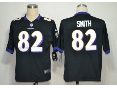 Nike Baltimore Ravens 82 Torrey Smith Black Game NFL Jersey