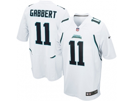 Nike Jacksonville Jaguars 11 Blaine Gabbert White Game NFL Jersey