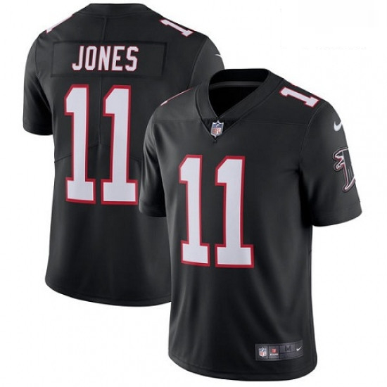 Men Nike Atlanta Falcons 11 Julio Jones Black Alternate Vapor Un