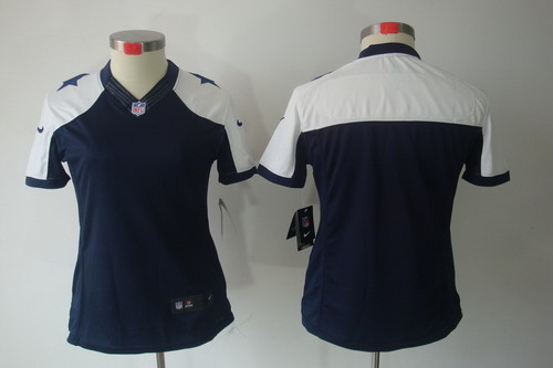 Women Nike Dallas Cowboy Blank Blue Color[Thanksgiving LIMITED Jersey]