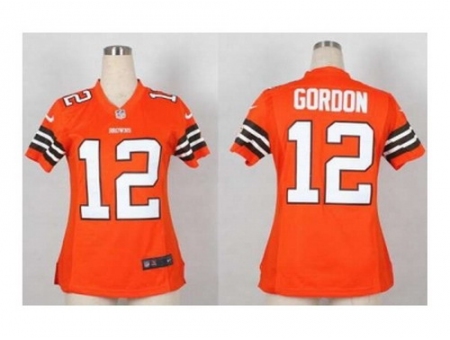 Nike Women Jerseys Cleveland Browns #12 Gordon orange[gordon]