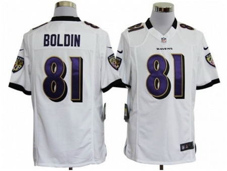 Nike Baltimore Ravens 81 Anquan Boldin white Game NFL Jersey