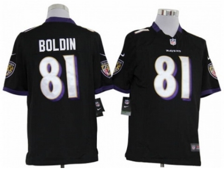 Nike Baltimore Ravens 81 Anquan Boldin Black Game NFL Jersey