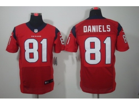 Nike Houston Texans 81 Owen Daniels Red Elite NFL Jersey