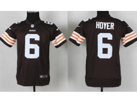 Youth Nike Cleveland Browns 6 Brian Hoyer Brown NFL Jersey