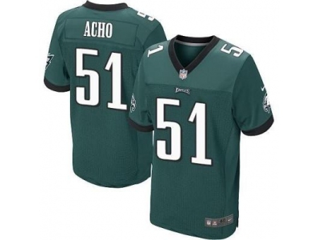 Nike Philadelphia Eagles 51 Emmanuel Acho Green Elite NFL Jersey