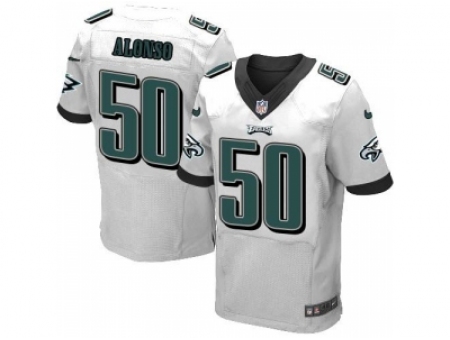 Nike Philadelphia Eagles 50 Kiko Alonso white Elite NFL Jersey