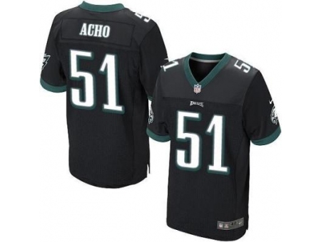 Nike Philadelphia Eagles 51 Emmanuel Acho Black Elite NFL Jersey