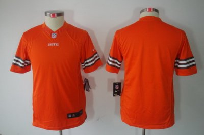 Youth Nike Cleveland Browns Blank Orange Color[Youth Limited Jerseys]