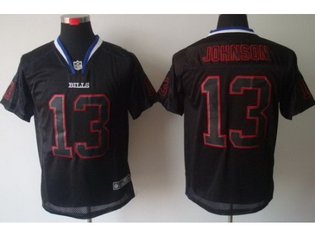 Nike Buffalo Bills 13 Steve Johnson Black Elite Lights Out NFL Jersey