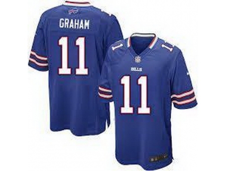 Nike Buffalo Bills 11 T.J. Graham Blue Elite NFL Jersey