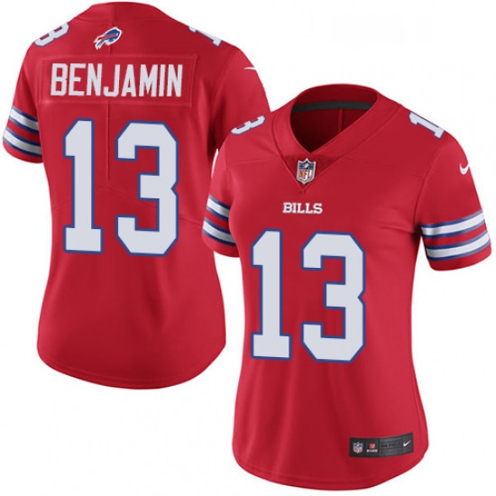 Womens Nike Buffalo Bills 13 Kelvin Benjamin Limited Red Rush Va