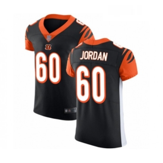 Mens Cincinnati Bengals 60 Michael Jordan Black Team Color Vapor Untouchable Elite Player Football J