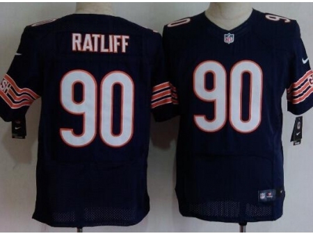 Nike Chicago Bears 90 Jeremiah Ratliff Blue Elite NFL Jersey