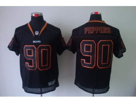 Nike Chicago Bears 90 Julius Peppers Black Elite Lights Out NFL Jersey