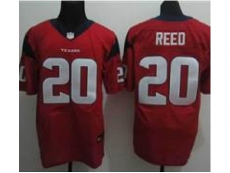 Nike Houston Texans 20 Ed Reed Red Elite NFL Jersey