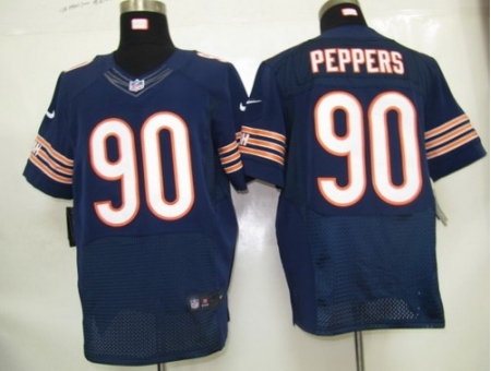 Nike Chicago Bears 90 Julius Peppers Blue Elite NFL Jersey