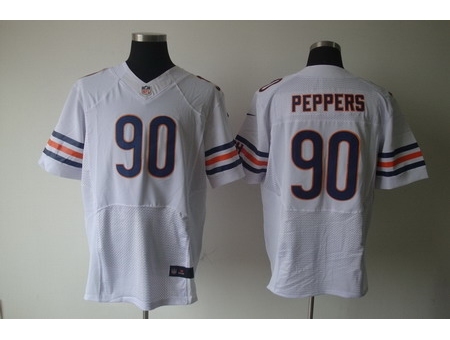 Nike Chicago Bears 90 Julius Peppers White Elite NFL Jersey