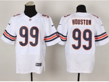 Nike Chicago Bears 99 Lamarr Houston White Elite NFL Jersey